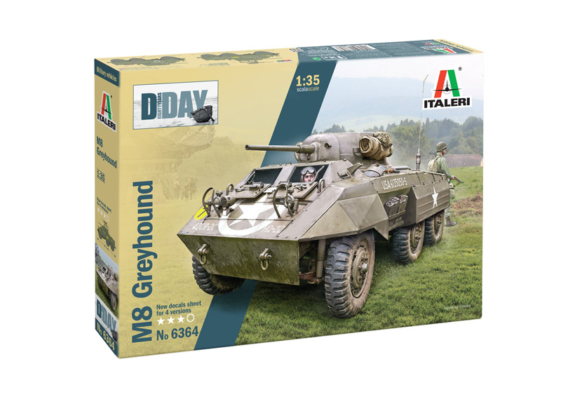 1:35 Сборная модель бронеавтомобиль M8 Greyhound 1945 - 6364