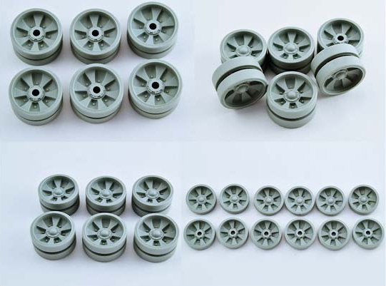 1:35 Набор новых опорных катков, для Т-90Б3М (Б4),Т-90МС, БМПТ - 35075