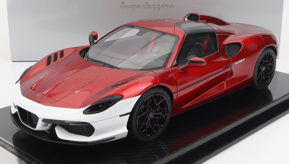 1:18 TOURING Superleggera Arese Rh95 (chassis And Engine F-12) (2021), Red Met - Gloss White - TM18-268B
