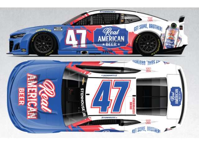 1:64 Chevrolet #47 RickyStenhouse Jr. *Real American Beer*, blue/white/red 2025 - C472565RABRT