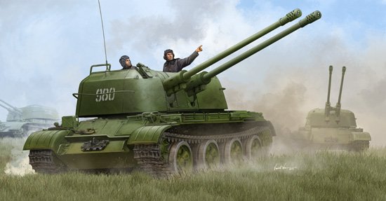 1:35 Сборная модель Зенитная установка ЗСУ-57-2 - 05559