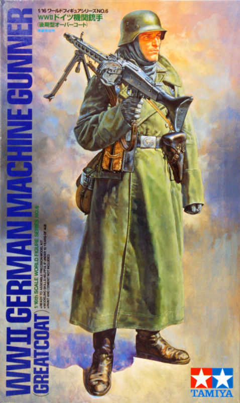 1:16 Сборная модель Ger. Machine Gunner (Greatcoat) - 36306