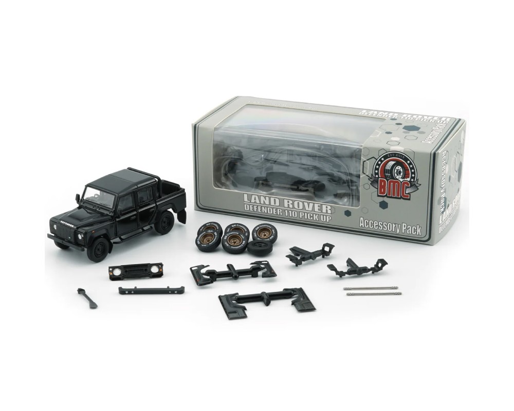 1:64 LAND ROVER Defender 110 Pick Up 4x4 Acc Pack (2016) RHD BM Creations - 64B0338-R