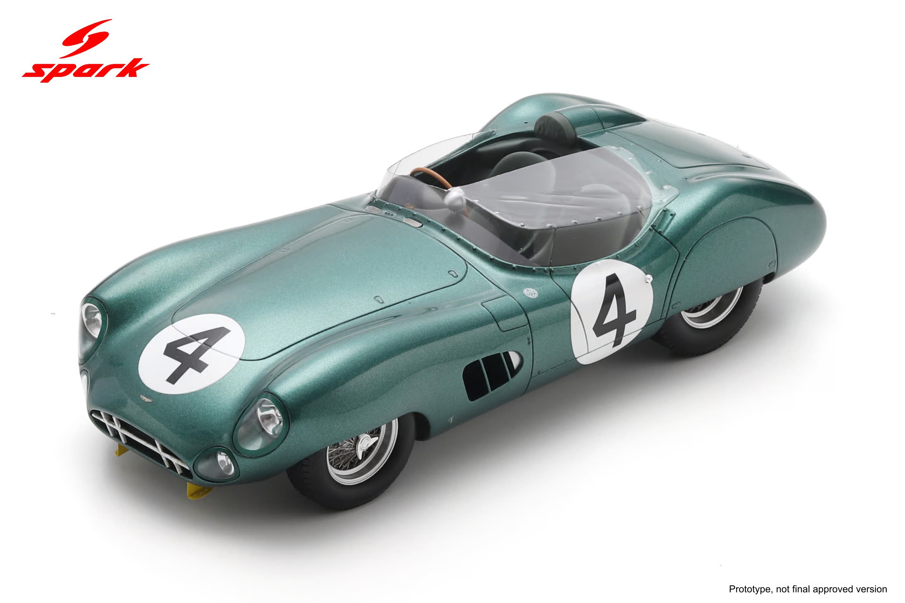 1:18 ASTON MARTIN - DBR1 3.0L S6  Spider Team David Brown Racing Dept. №4 24h Le Mans 1959 Stirling Moss - Jack Fairman - 18S1217