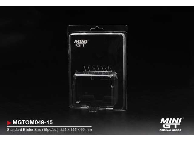 1:64 Набор защитных чехлов для блистеров MINI GT, тип A, 15 шт - MGTOM049-15