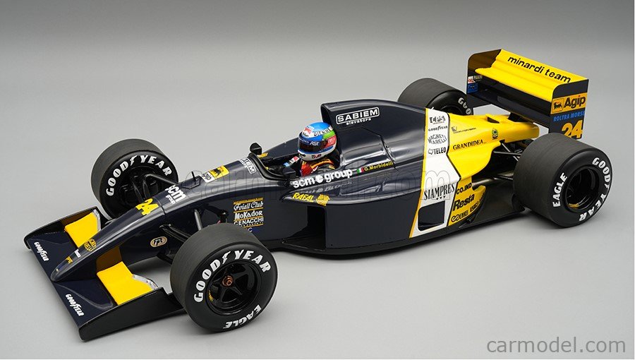 1:18 MINARDI F1 M191 FORD №24 SPA Francorchamps GP (with pilot figure) 1991 Gianni Morbideli - TMD18-471A