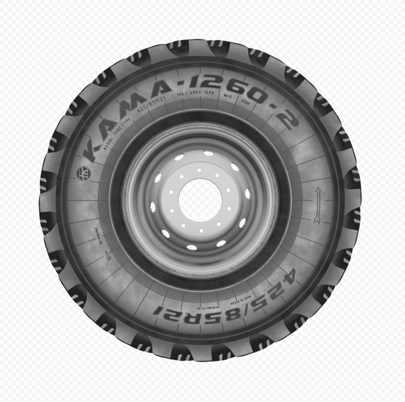 1:35 Комплект дисков и покрышек КАМА-1260 - BM3556
