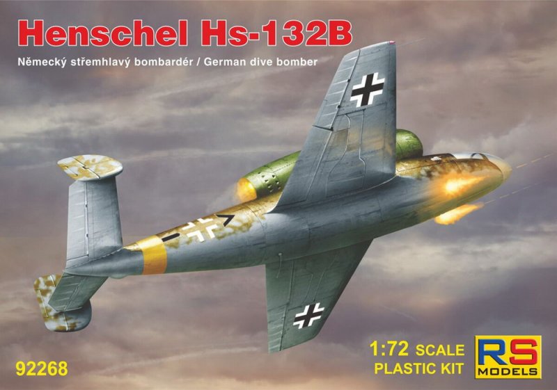 1:72 Сборная модель Henschel Hs-132B - 92268
