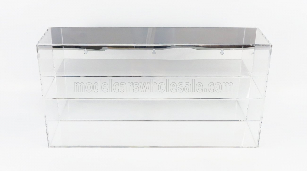 VETRINA DISPLAY BOX Hight Quality Showcase For Up To 6 Helmets Or 4 Modelcars 1/18 Lungh.length Cm 58 X Largh.width Cm 15.5 X Alt.height Cm 30.5, Mirrored Backside - CK99918009