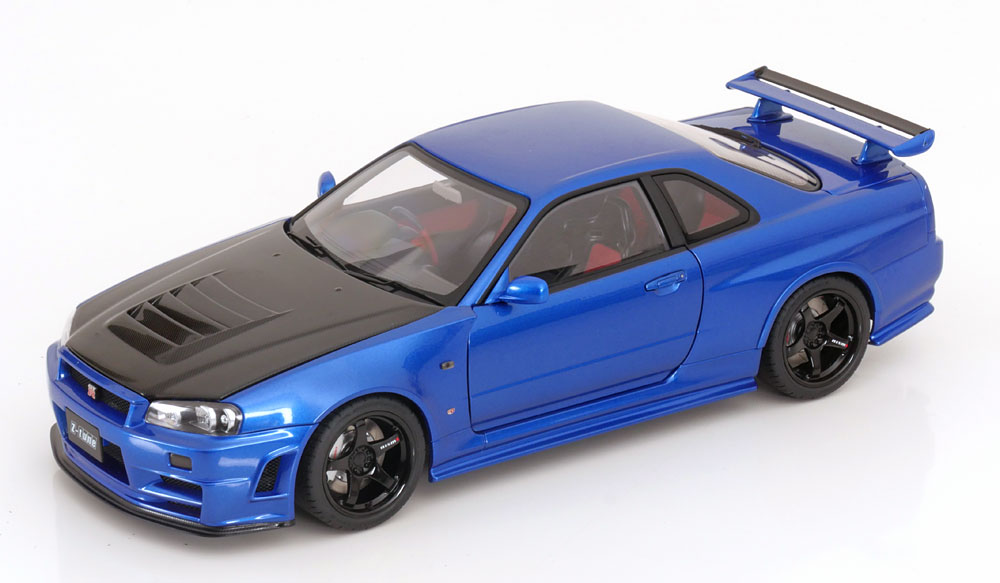 1:18 NISSAN Skyline GT-R (R34) Z-Tune, bluemetallic carbon - 77460