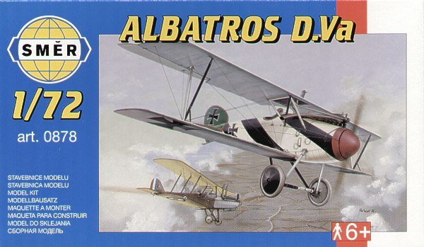 1:72 Сборная модель Самолёт  Albatros D.Va - 0878