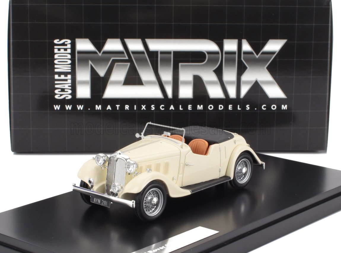 1:43 ROVER 12hp (p1) Tourer Cabriolet Open (1934), white - MX41706-133