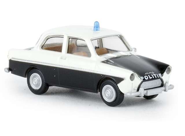 1:87 Daf 600 *Police NL*, black/white - BRE27720