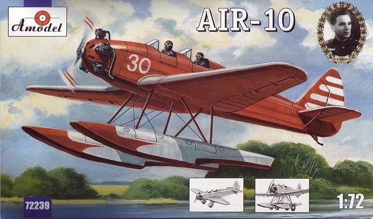 1:72 Сборная модель Советский легкомоторный самолет АИР-10 - 72239