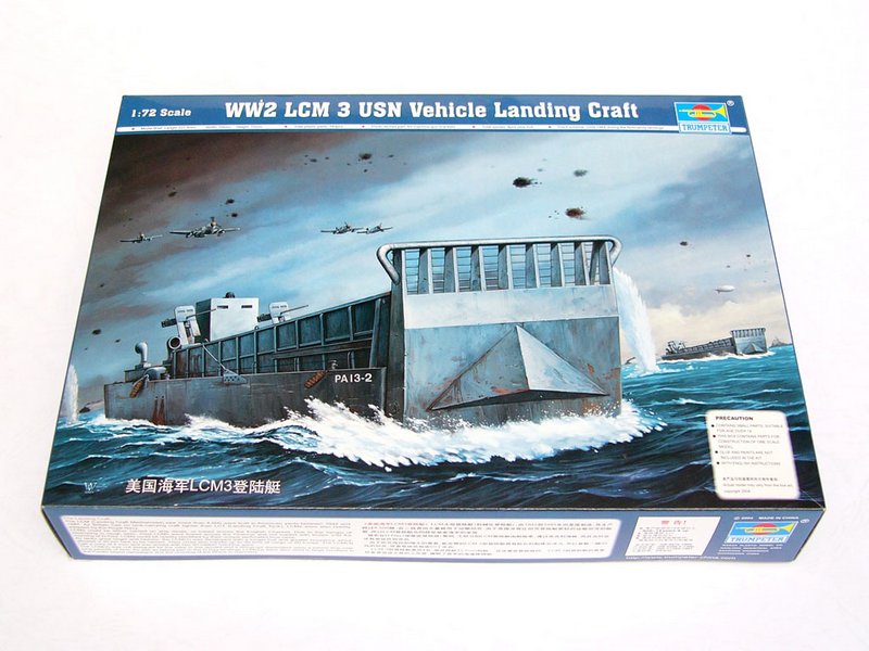 1:72 Сборная модель Американское десантное судно LCM 3 - 07213