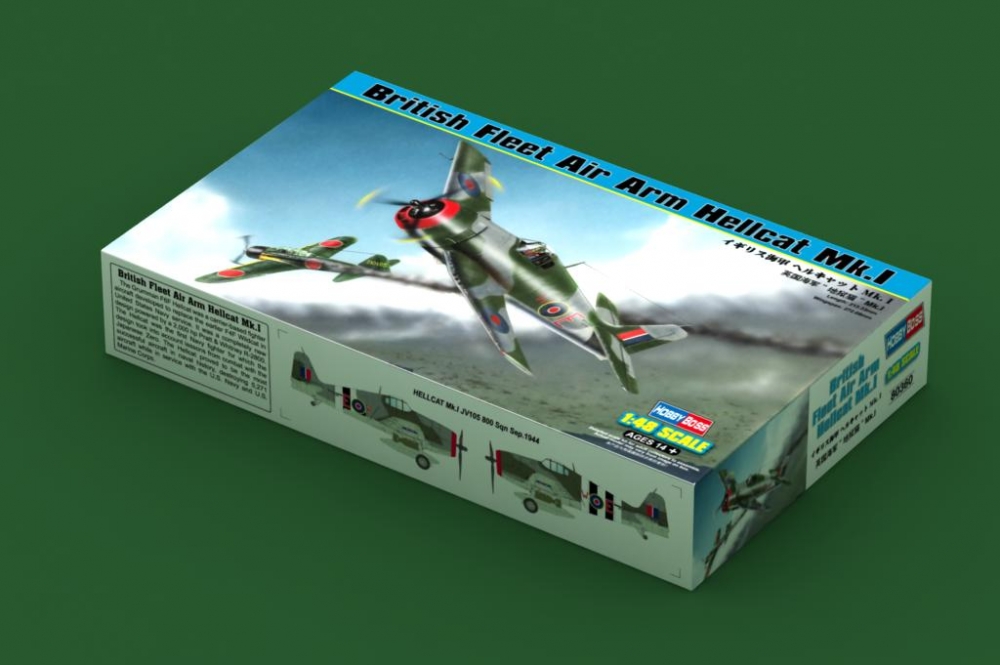 1:48 Сборная модель Американский палубный истребитель Hellcat Mk.1 - 80360