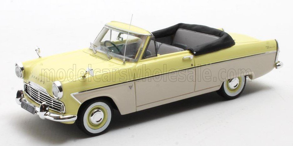 1:43 FORD Zodiac MKII 206E Cabriolet Open (1958), yellow/white - MX40603-161