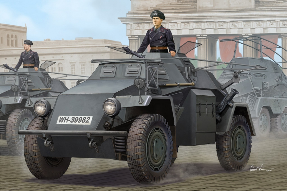 1:35 Сборная модель Бронемашина German Sd.Kfz.223 Leichter Panzerspahwagen (1st Series) - 83817