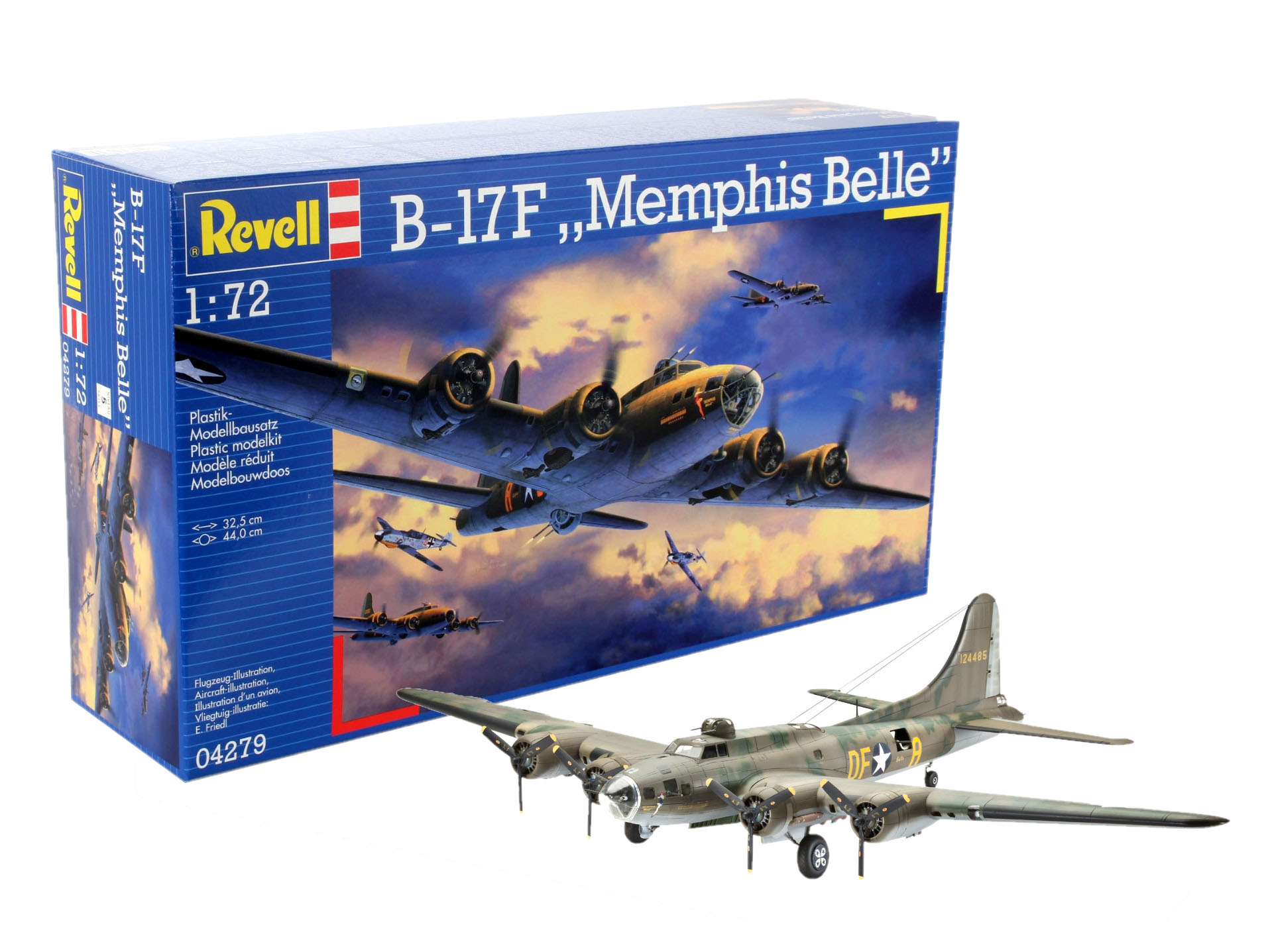 1:72 Сборная модель Cамолет B-17F Memphis Belle - 04279