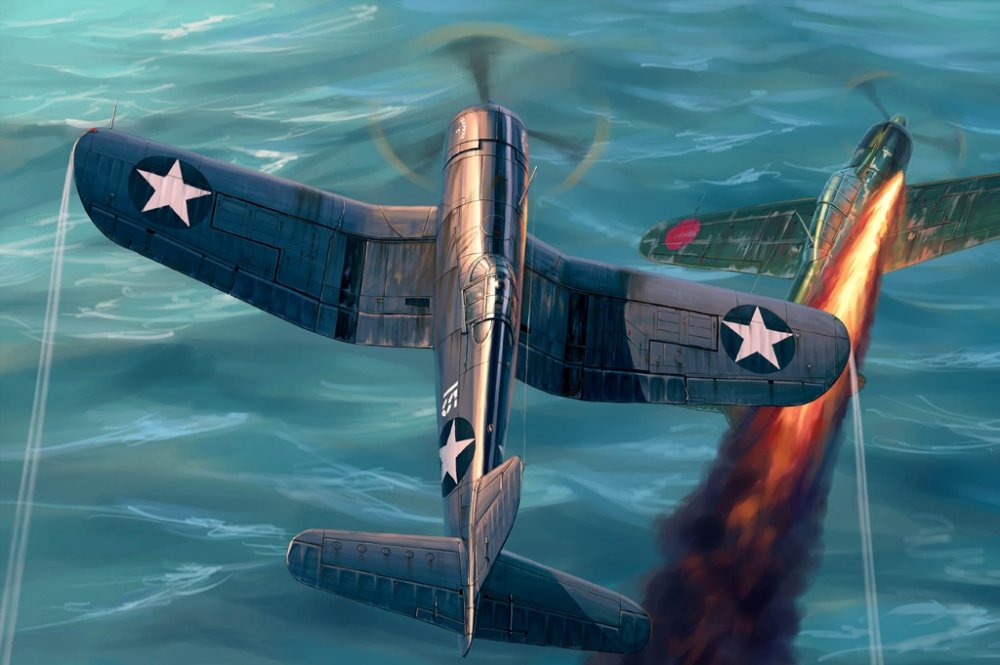 1:48 Сборная модель Самолет F4U-1Early version - 80382