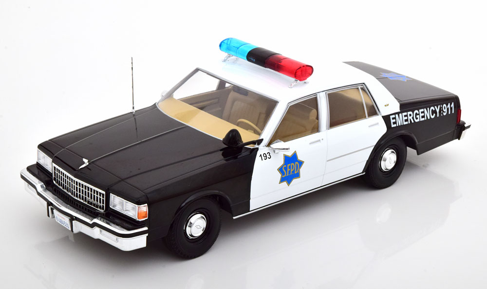 1:18 CHEVROLET Caprice San Francisco Police Department, black white - MCG18389