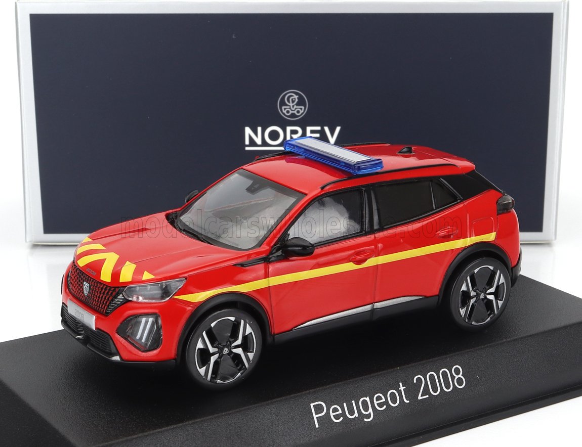 1:43 PEUGEOT 2008 Pompiers (2024), Red - 472874