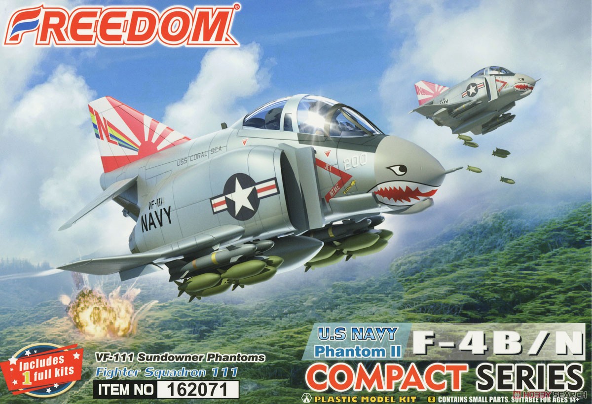 Сборная модель U.S Navy Phantom II F-4B/N VF-111 Sundowner Phantoms - 162071