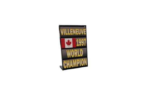 1:43 Информационное табло (пит-борд) World Champion Villeneuve (1997) - CTLE43013