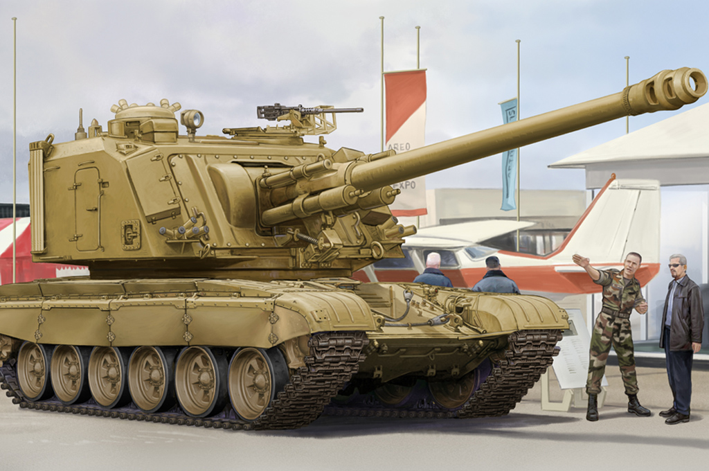 1:35 Сборная модель GCT 155mm AuF1 SPG (Т-72 chassis) - 83835