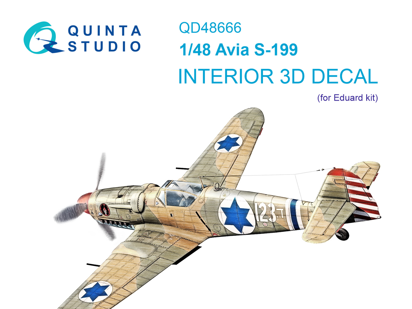 1:48 3D Декаль интерьера кабины Avia S-199 (Eduard) - QD48666