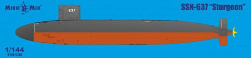 1:144 Сборная модель Атомная подводная лодка USS Sturgeon - 144-030