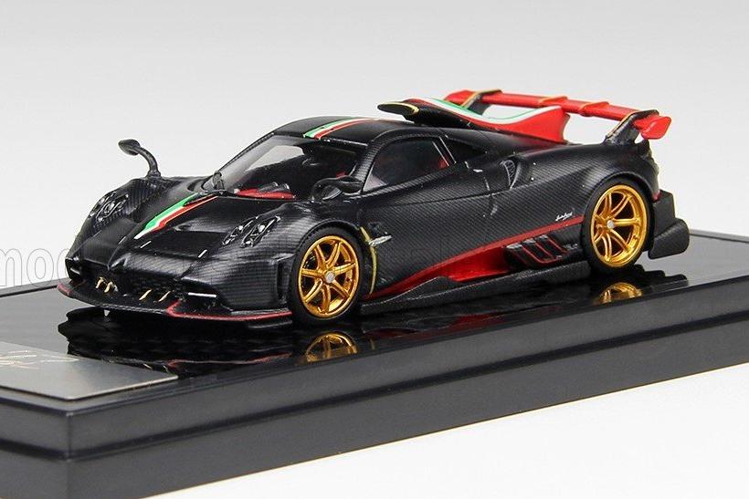 1:64 PAGANI Imola Italian Flag (2020), matt black carbon - LCD64041-MBCi
