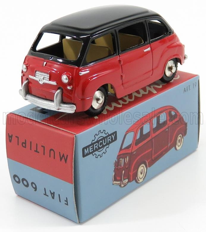 1:48 FIAT 600 Multipla I Series (1956), Red Black - MERATCOLL002-19