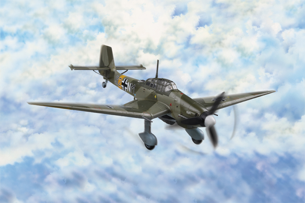1:72 Сборная модель Junkers Ju-87D-3 Stuka Easy Assembly - 80286