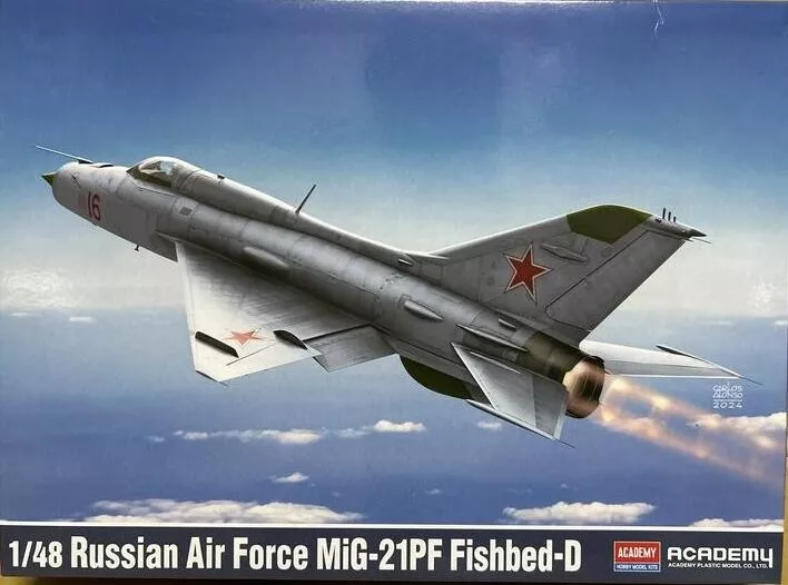 1:48 Сборная модель Russian Air Force M&G-21PF Fishbed-D - 12320