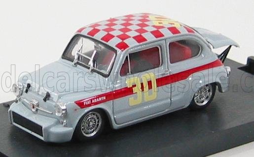 1:43 FIAT 600 ABARTH 1000 №30 4h DI MONZA (1966) G.BAGHETTI, GREY RED - R369