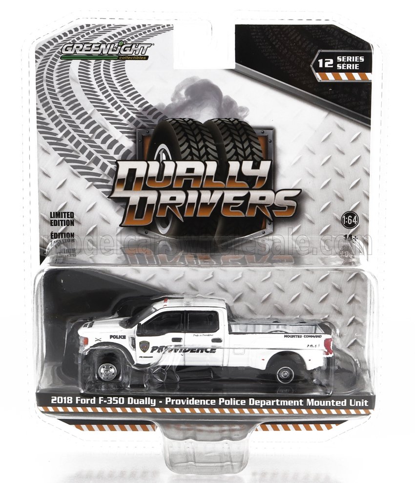1:64 CHEVROLET F-350 Pick-up Providence Police (2018), white - 46120E