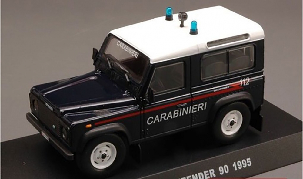 1:43 LAND ROVER Defender 90 (1995), dark blue / white - PCW993