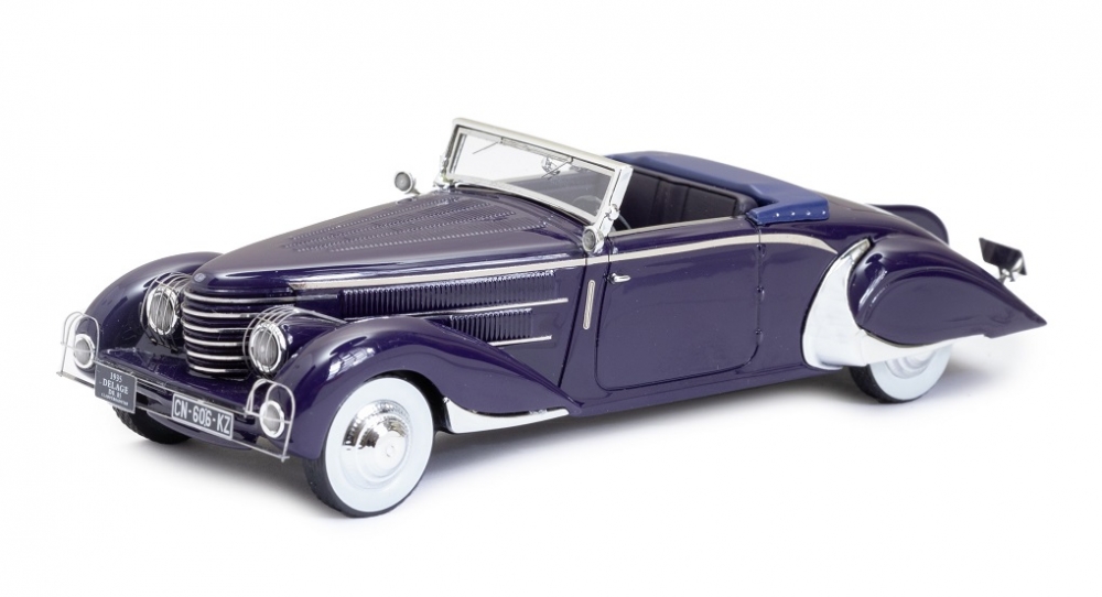 1:43 DELAGE D8-85 Clabot Roadster by Henri Chapron 1935 Open, dark blue - EMEU43030A