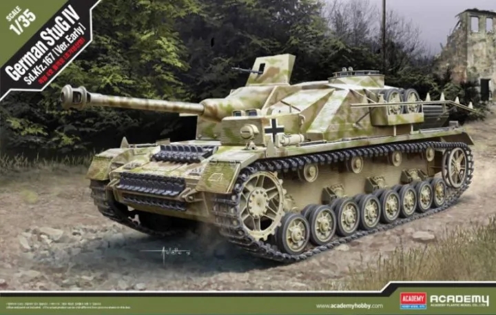 1:35 Сборная модель САУ  German StuG IV Sd.Kfz.167 (Ver. Early) - 13522