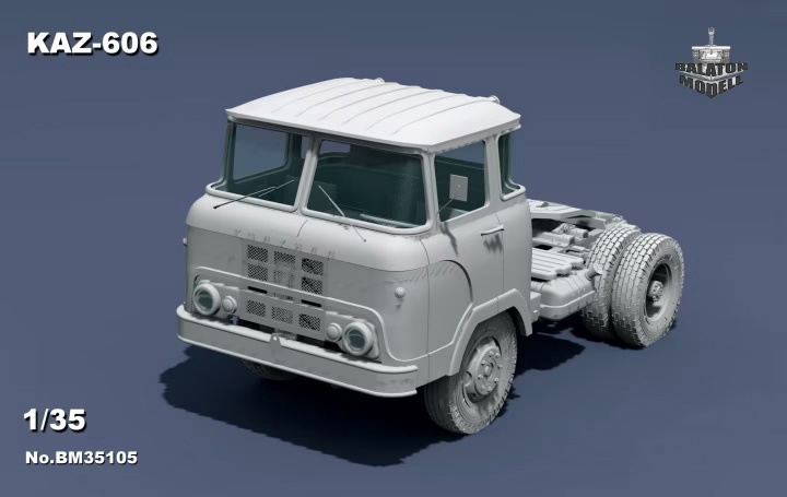 1:35 Сборная модель KAZ-6060A semi truck (RIM) - BM35105