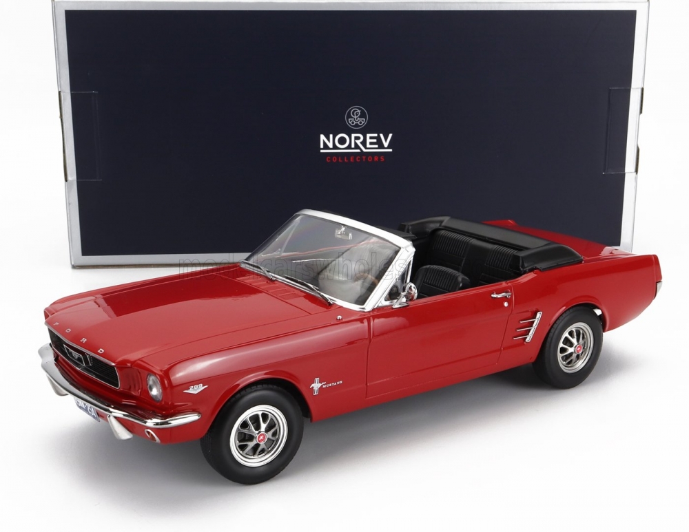 1:18 FORD Mustang Covertible (1966), Red - 182810