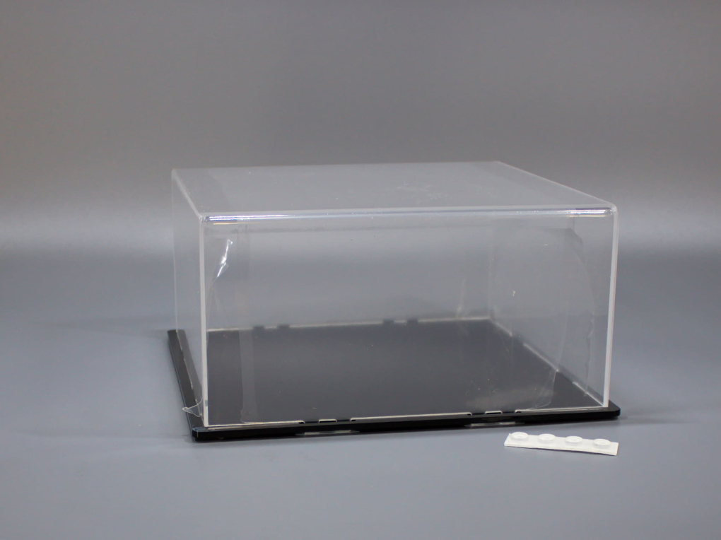 Бокс акриловый 150х150х80, основание черный глянец - LCB010BL