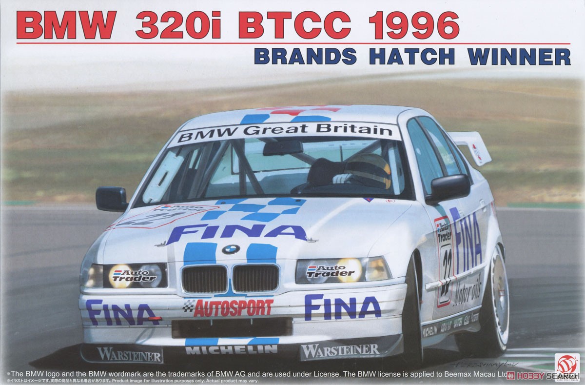 1:24 Сборная модель BMW 320i E36 1996 BTCC Brands Hatch Winner - 24045