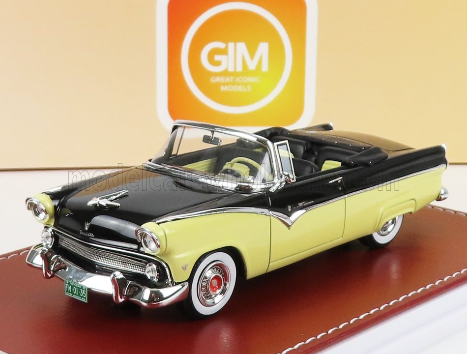 1:43 FORD Fairlane Sunliner Cabriolet (1955), Black Goldenrod - GIM035A