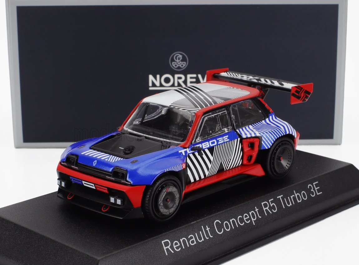 1:43 RENAULT R5 Turbo Concept 3e E-tech 100% Electric (2023), Blue Red - 517967