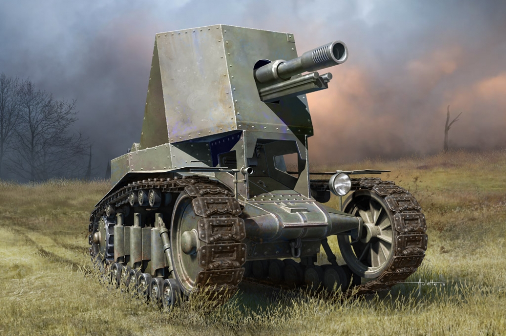 1:35 Сборная модель Танк Soviet SU-18 SPH - 83875