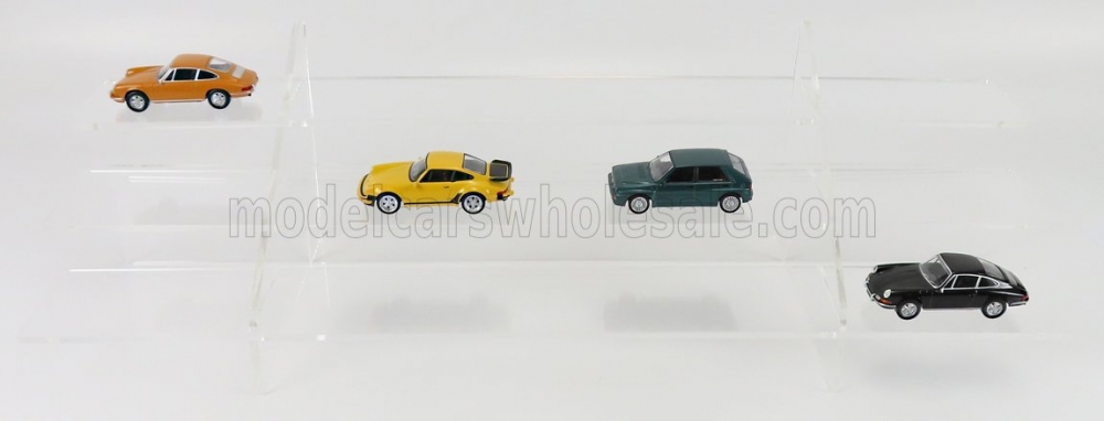 1:43 VETRINA DISPLAY BOX Espositore - For 20 Cars 1/43 Lungh.lenght Cm 63.0 X Largh.width Cm 21.0 X Alt.height Cm 17.5 (altezza Utile Tra I Ripiani Cm Inner Height Among Shelves), Plastic Display - ATL40092