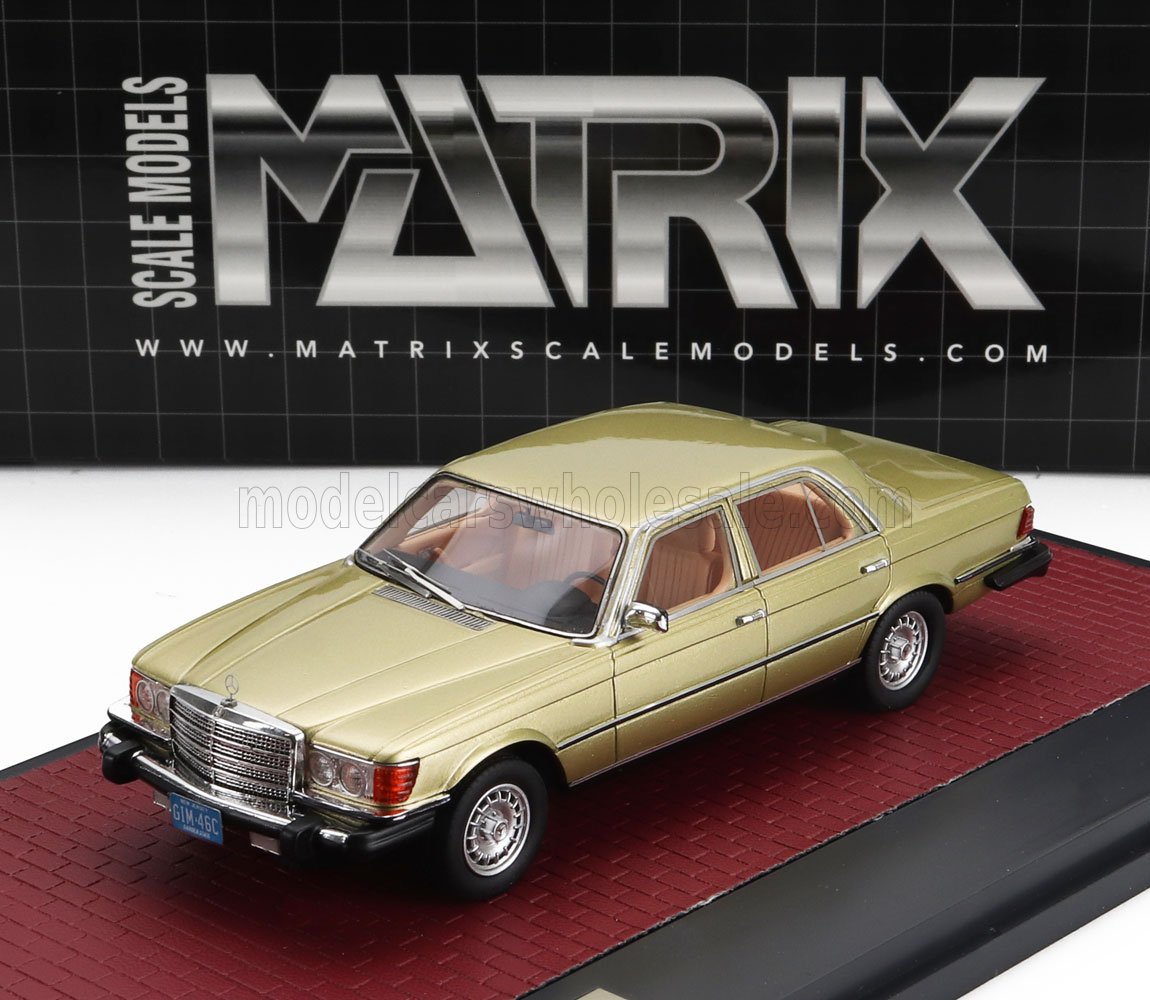 1:43 MERCEDES-BENZ S-class 300sd Turbodiesel (w116) Usa Version (1977), Gold Met - MX11302-222