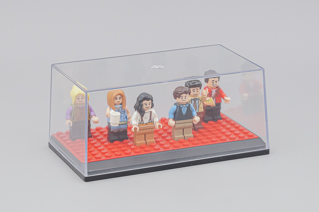 Бокс черный подиум + LEGO красный - SB019